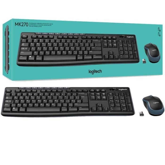 Logitech MK270 - ensemble clavier sans fil et souris sans fil Pas