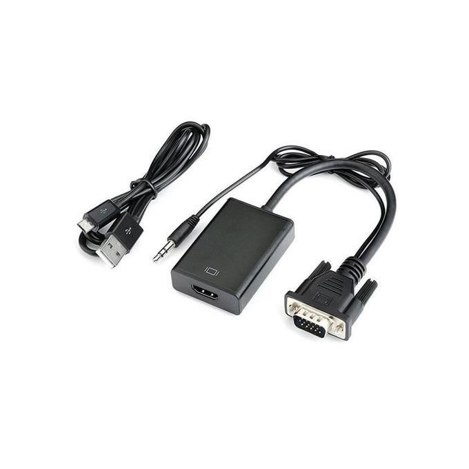Adaptateur HDMI male/vga femelle m.couleur - Périphériques PC