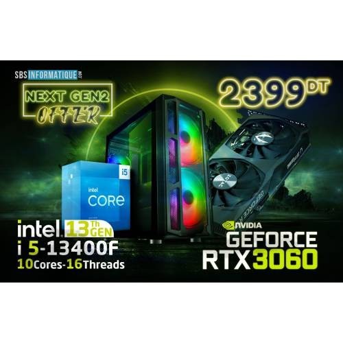 PC Gamer - Intel I5-13400F - RTX 3060 12Gb - 16Gb - 500 Gb - V2