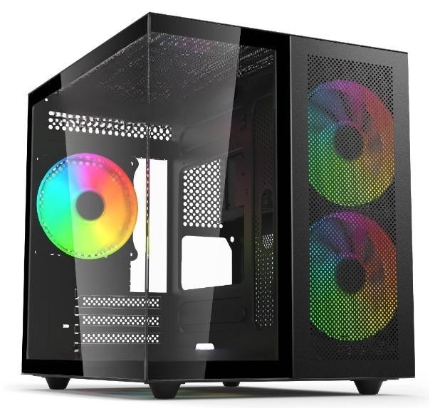 PC Gamer QUBO - i3-12100F - RTX 4060 - 16Gb - 512 Gb - BLACK