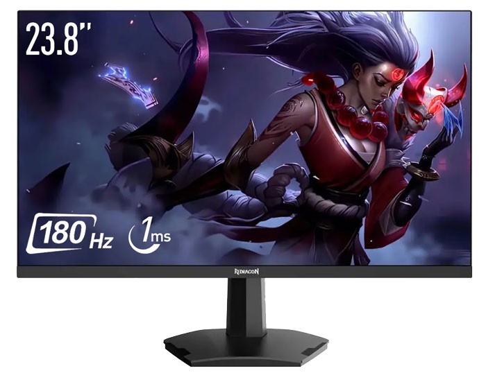 Ecran Gamer - REDRAGON AZUR II 23.8" 180Hz,1Ms, FREESYNC, IPS LED