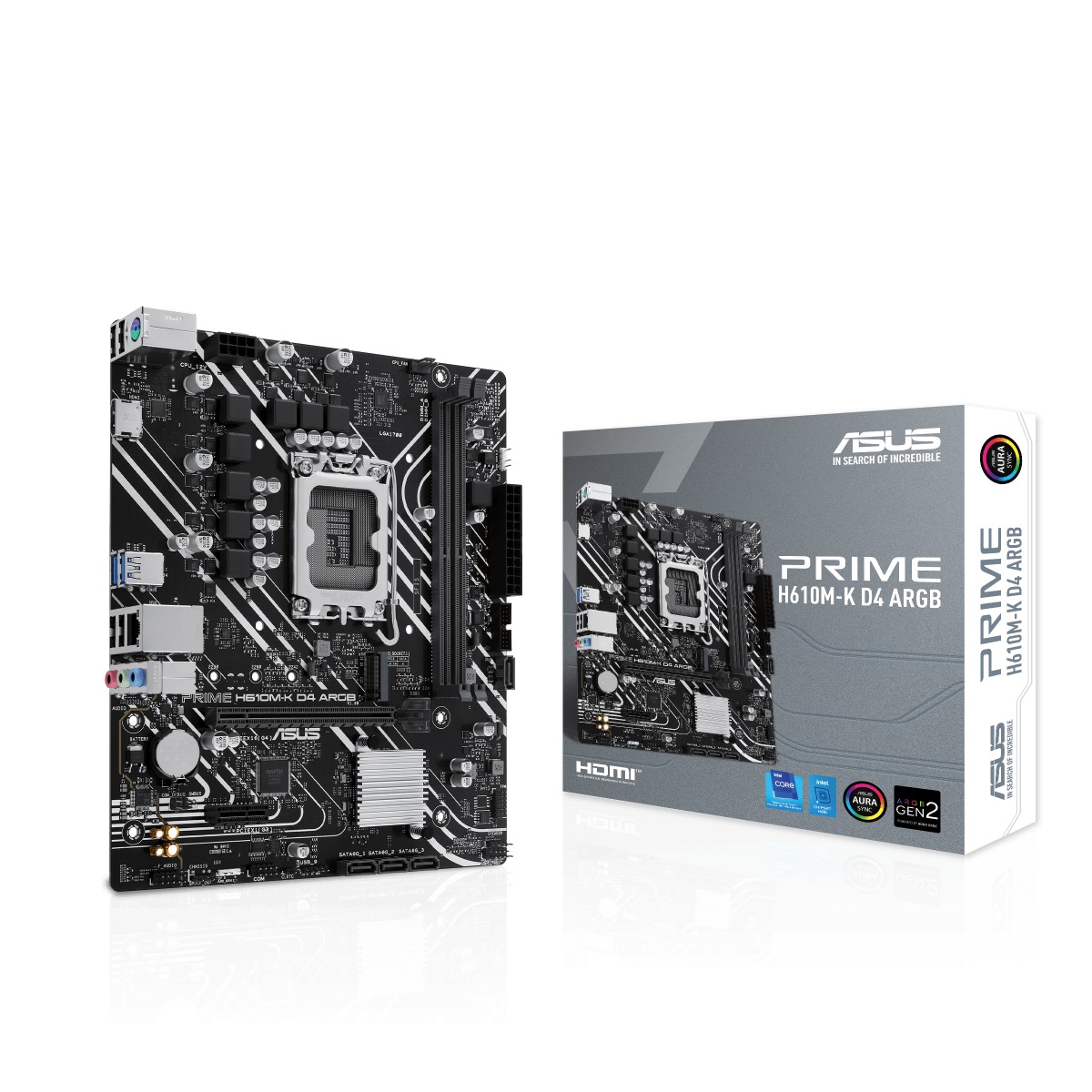 Carte Mère - ASUS PRIME H610M-K D4 ARGB