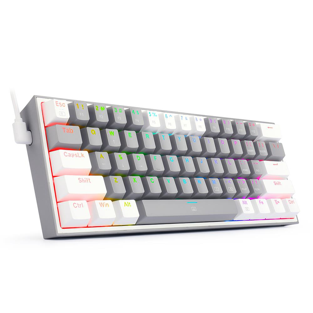 Mécanique REDRAGON K617 FIZZ 60% RGB GREY & WHITE AZERTY