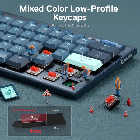 Clavier Gamer - Mécanique REDRAGON K632 PRO Noctis 60% RGB - 139,000 TND