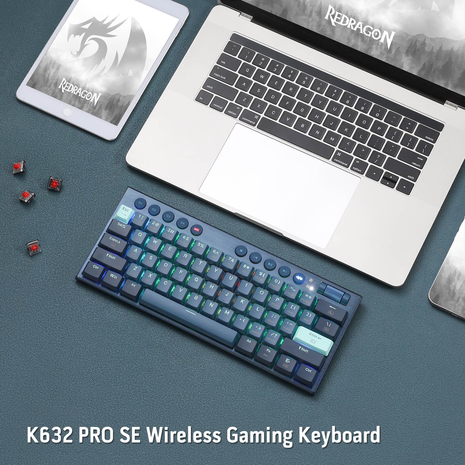 Clavier Gamer - Mécanique REDRAGON K632 PRO Noctis 60% RGB