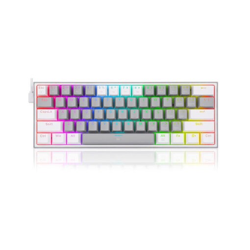 Mécanique REDRAGON K617 FIZZ 60% RGB GREY & WHITE AZERTY