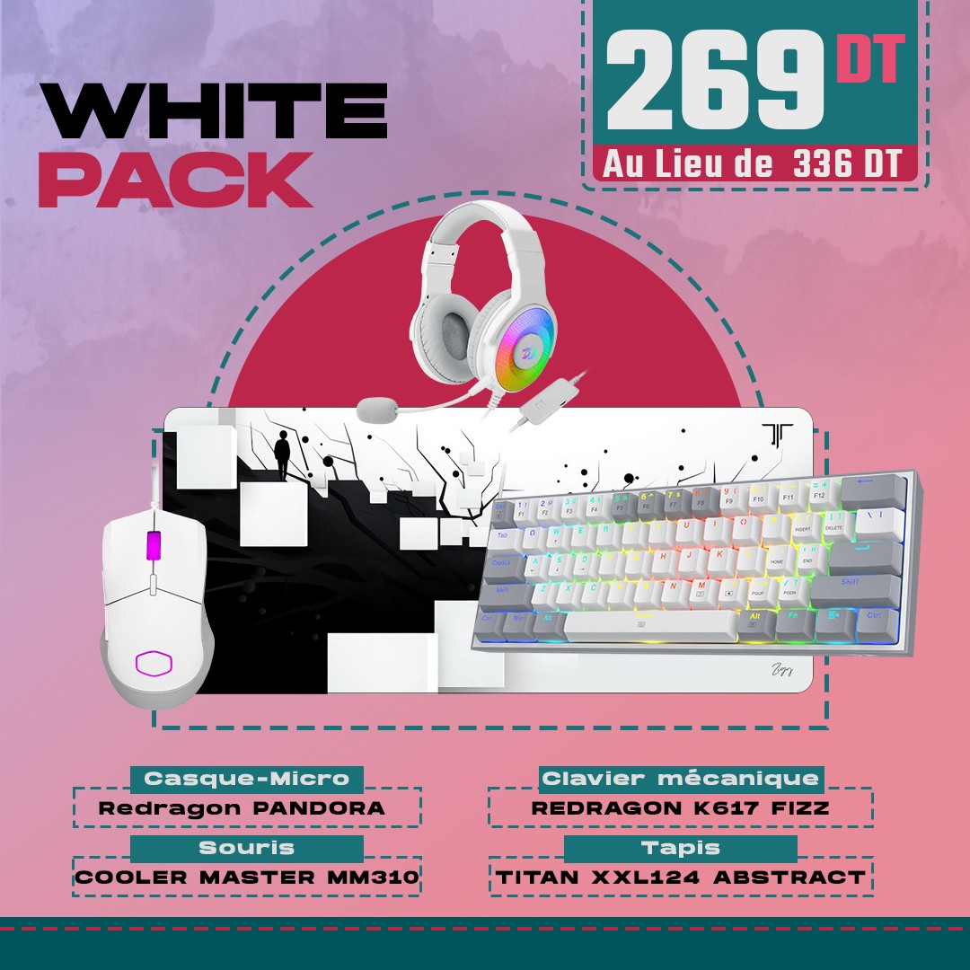 GAMER WHITE PACK