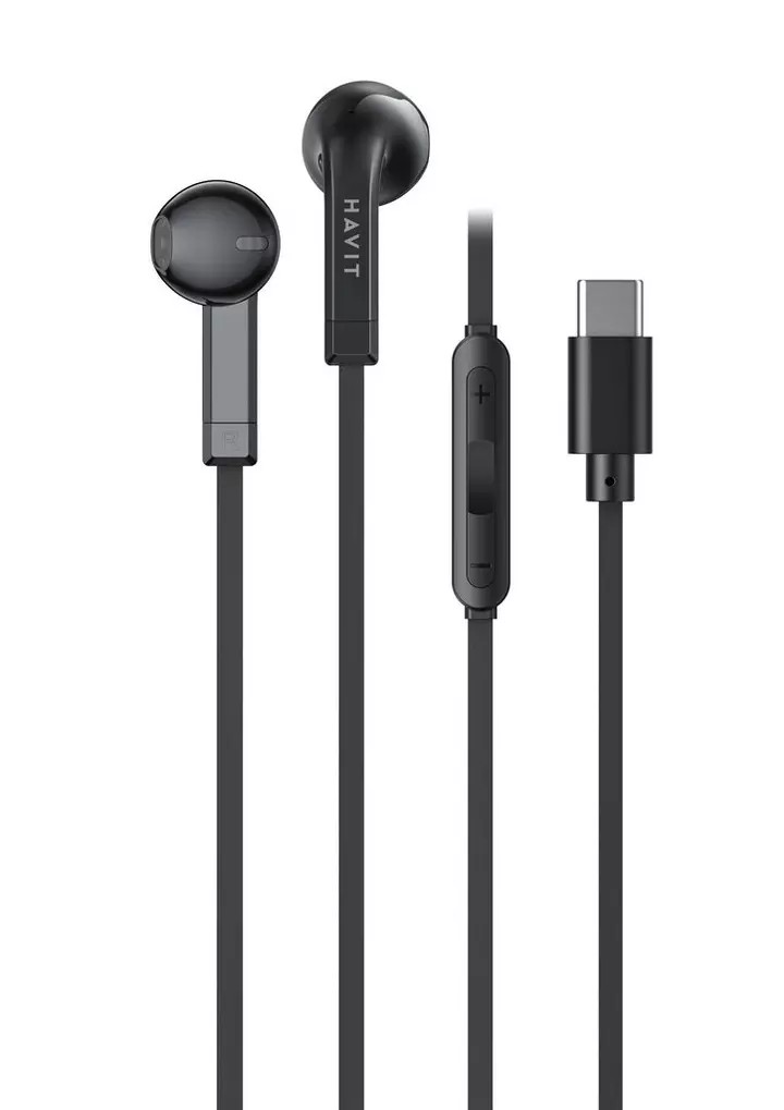 ÉCOUTEURS HAVIT USB-C EARPHONES E336C BLACK