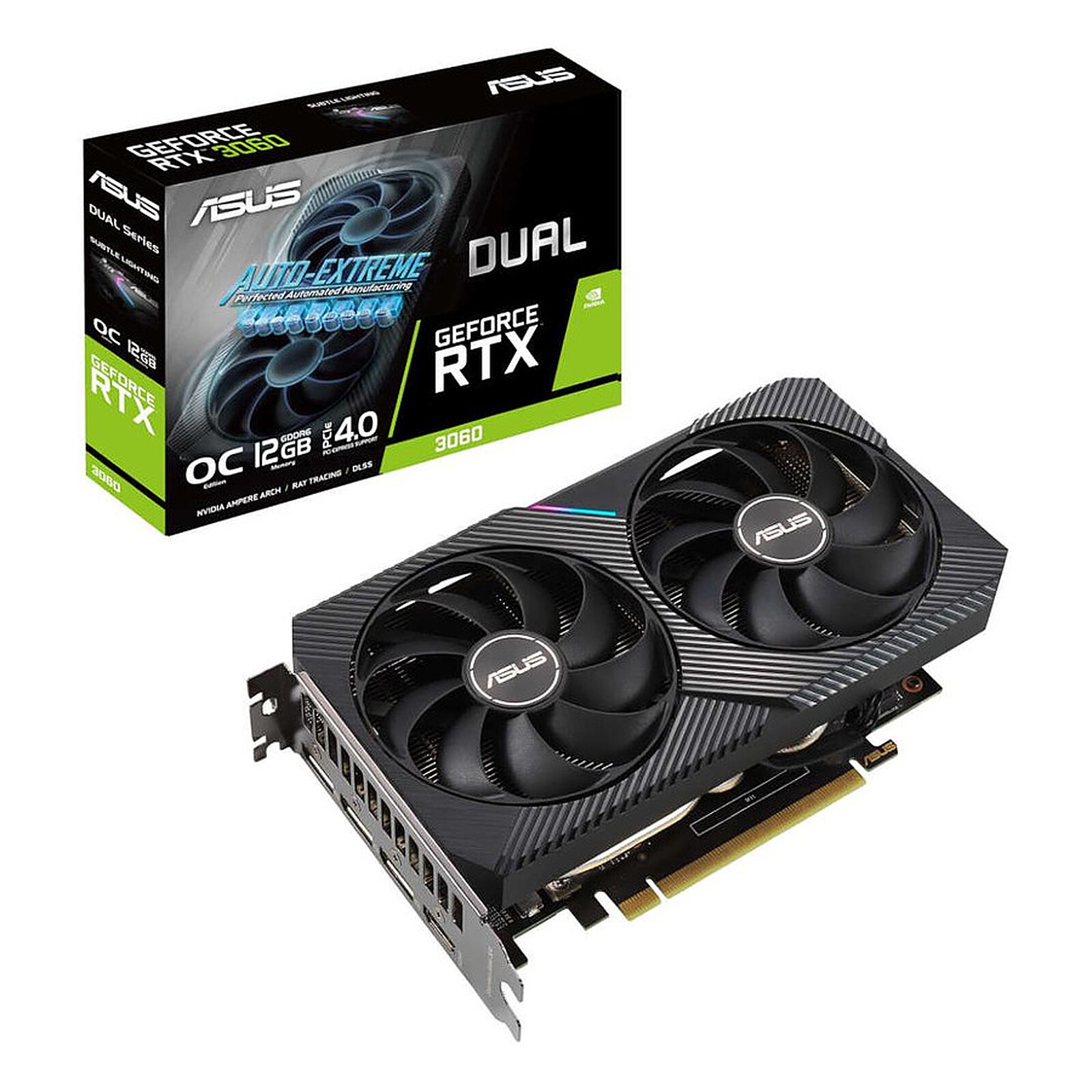 Carte Graphique - ASUS Dual GeForce RTX™ 3060 V2 OC Edition 12GB GDDR6