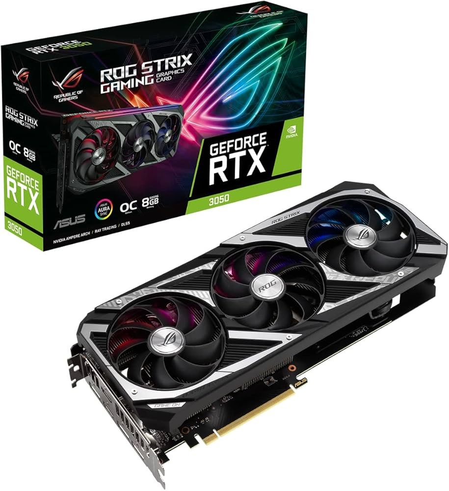 Carte Graphique - ASUS ROG Strix GeForce RTX™ 3050 OC Edition 8GB