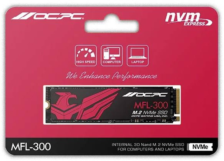 DISQUE DUR INTERNE OCPC MFL-300 512GO SSD M.2 PCIE GEN3 X4 M.2