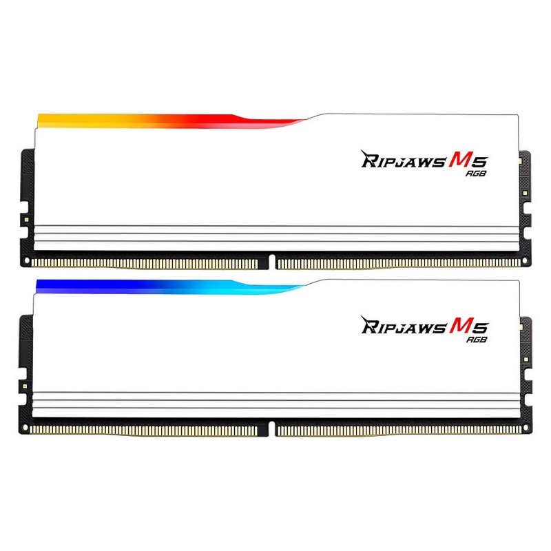 Barrette Mémoire G.SKILL RIPJAWS M5 RGB 32 GB (2 X 16 GB) DDR5 5200 MHZ CL40 WHITE