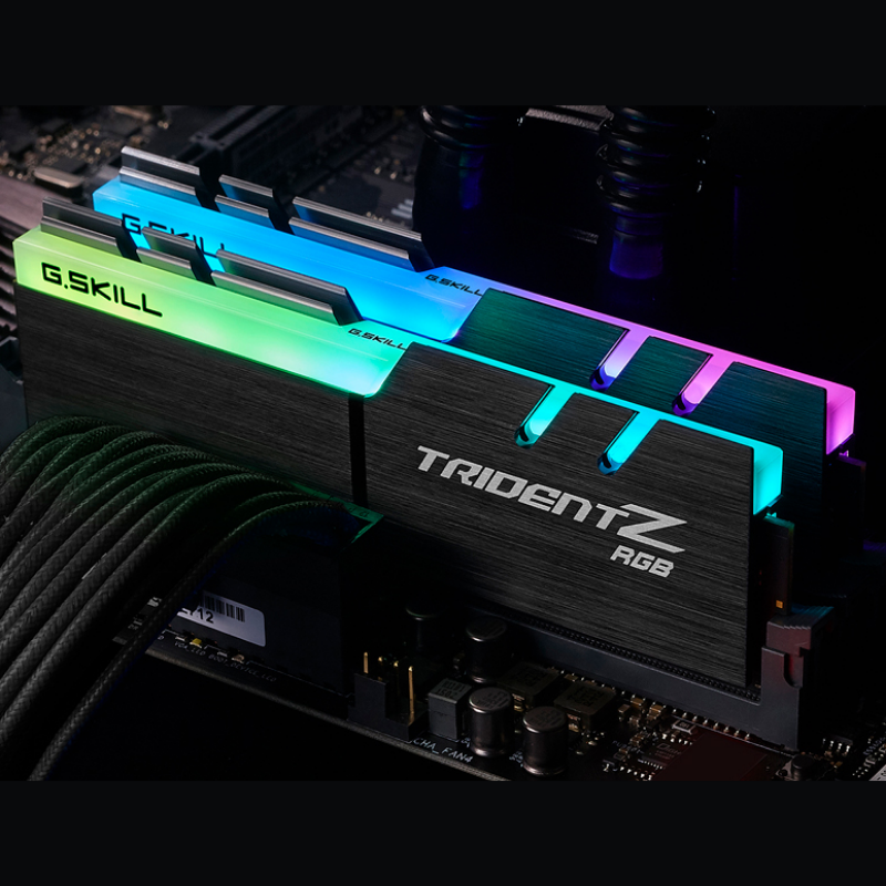 Kit de mémoire GSkill Trident Z RGB K2 DDR4-4000MHz / 16GB (2x8GB) - 448,999 TND