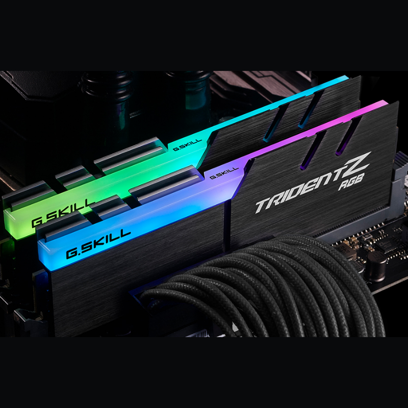 Kit de mémoire GSkill Trident Z RGB K2 DDR4-4000MHz / 16GB (2x8GB) - 448,999 TND