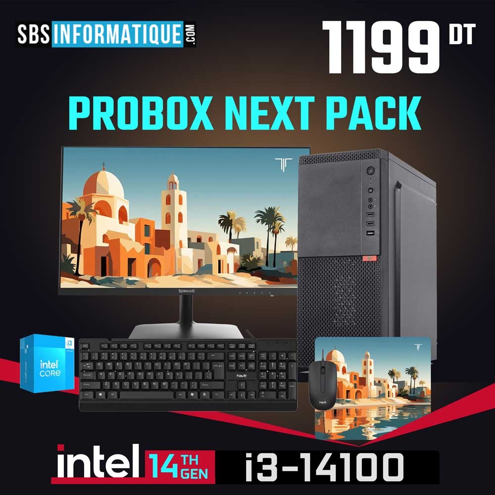 PC PROBOX NEXT PACK - Intel Core i3-14100 - 16Go - 512Go