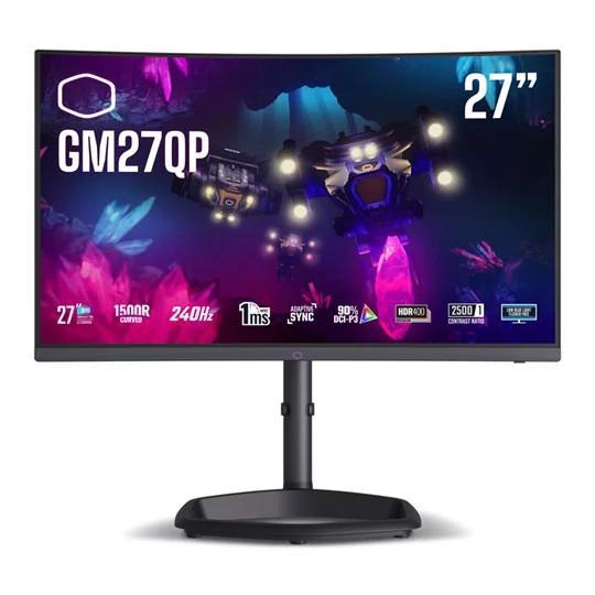 Ecran Gamer - COOLER MASTER Curved GM27QP QHD 240Hz 27"