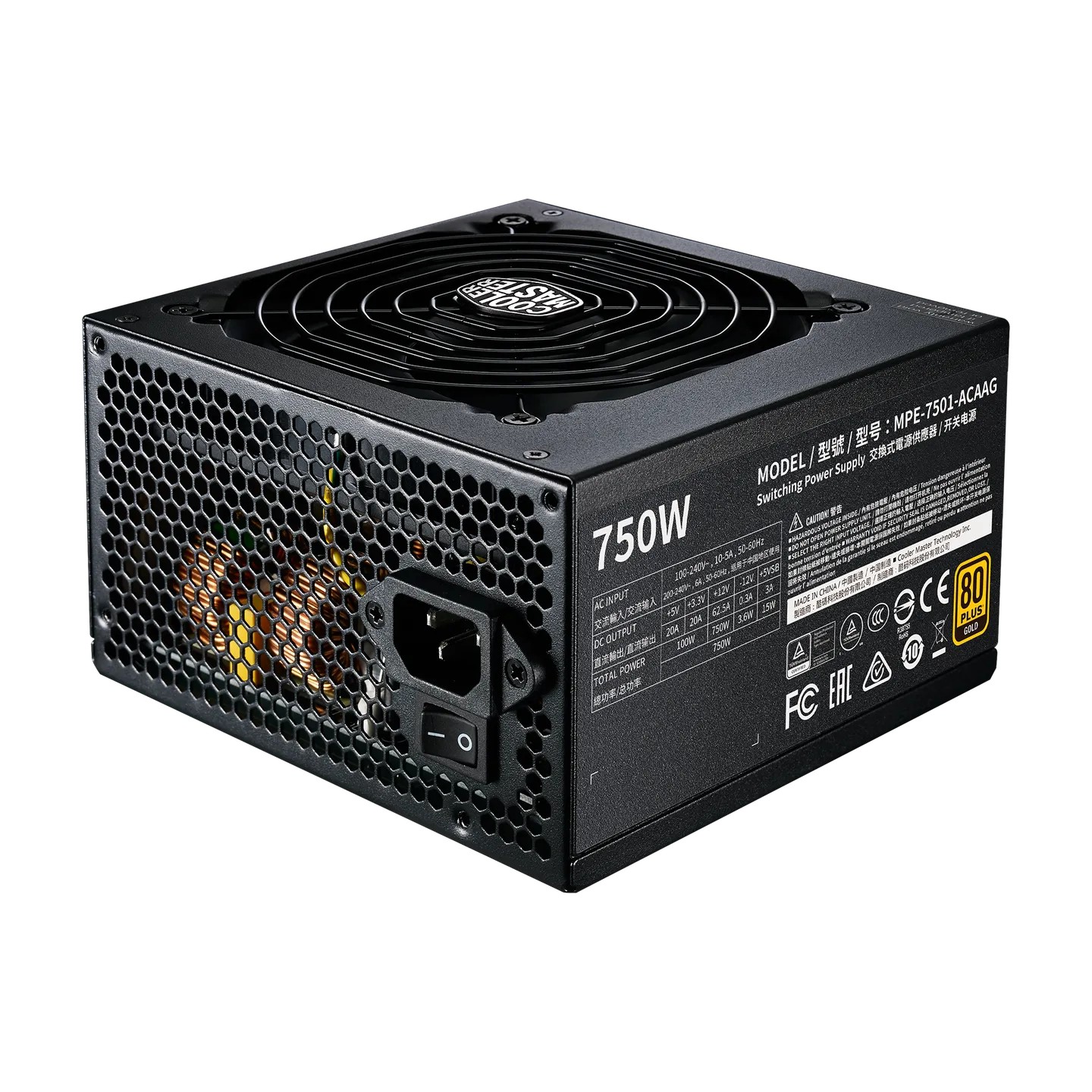 ALIMENTATION COOLER MASTER G GOLD V2 750W FULL RANGE