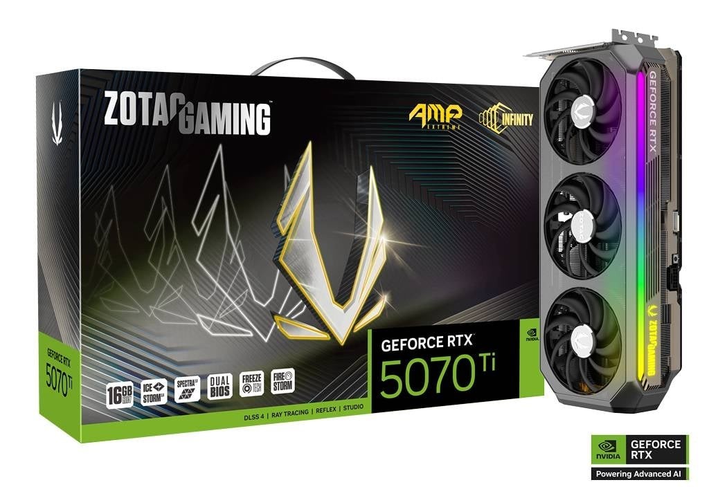 Carte Graphique - ZOTAC GAMING GeForce RTX 5070 Ti AMP Extreme INFINITY